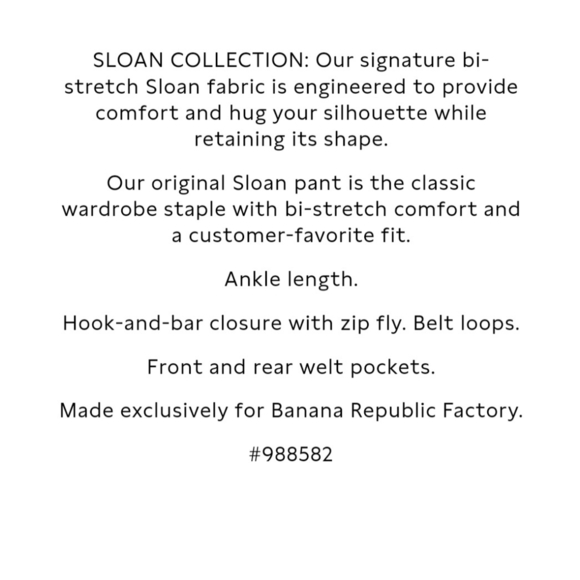 🛍 Banana Republic Factory Sloan Slim Pant navy blue trouser 988582 size 14 - Picture 14 of 14